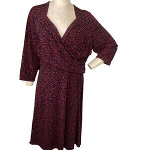 Leota Criss-Cross Ruched Sweetheart Neck Dress Sz 3L #72N